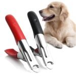 Dog Cat Nail Clippers, Professional Pet Claw Trimmer, Free Nail File, Stainless Steel Razor Sharp Blade Dog Toes Cutter Grooming Tools for Small Medium Large Animal Pets Red